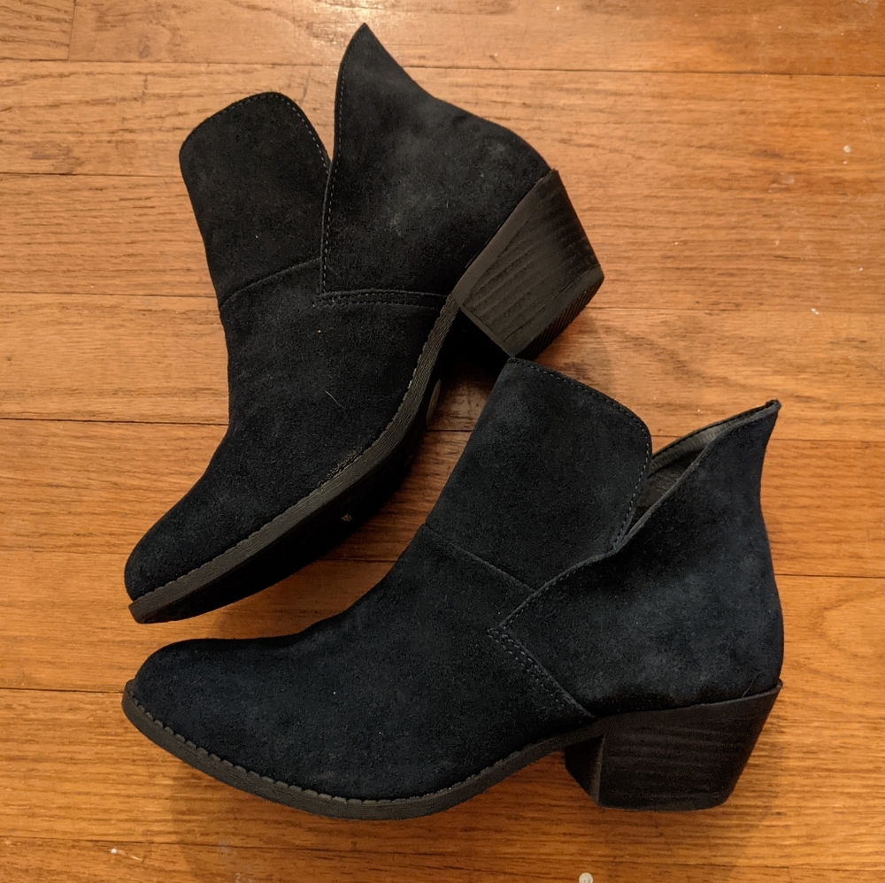 Suede Booties - Never worn!